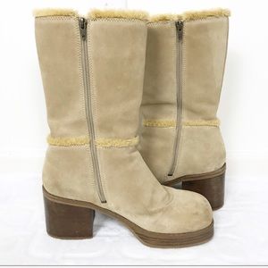 skechers 90s square toe leather shoe